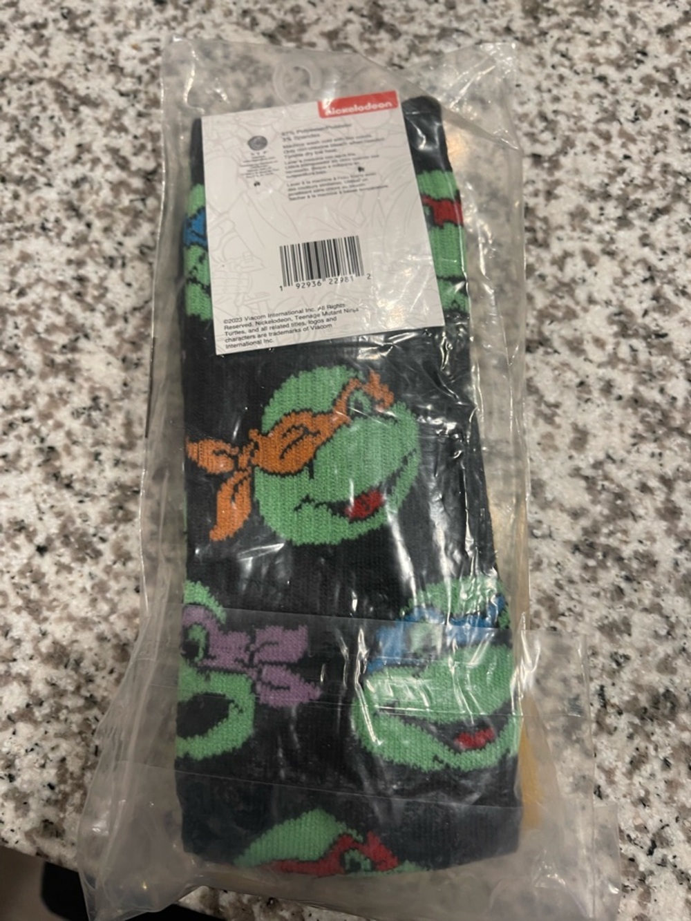 Teenage Mutant Ninja Turtles Black Crew Socks - Pack of 3